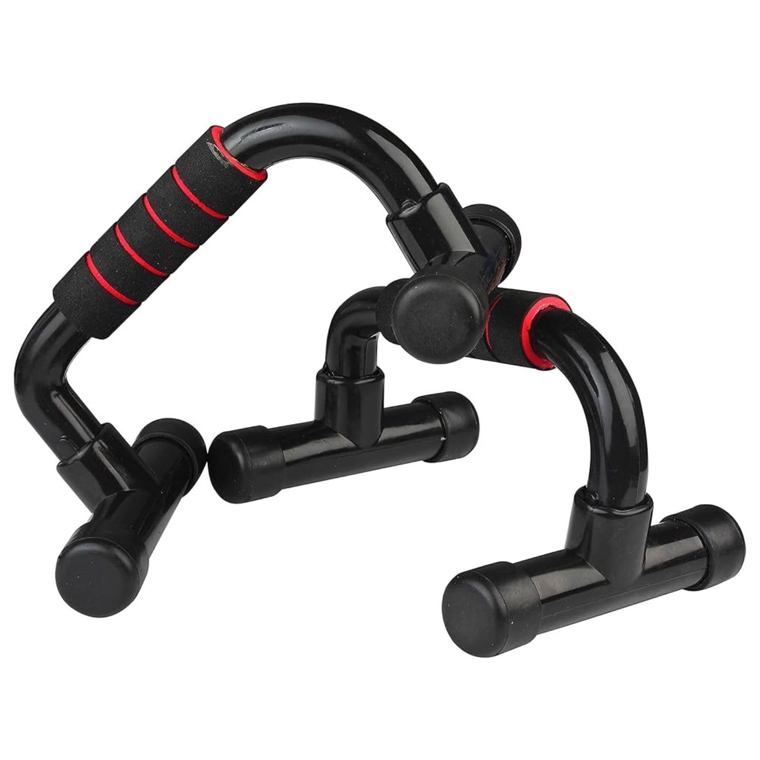 Instafit Push Up Bar Stand with Foam Handle, Soft Grip, Non Slip Bar for Home Workout, Gym Exercise Push Up Stand for Men and Women 15 CM-Height (Multicolor)-image-4