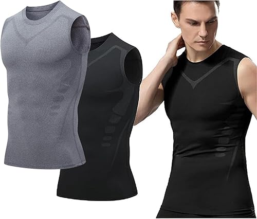 Chaleco de modelado iónico, Energxcel Ionic Shaping Vest Version Ionic Shaping Vest, Guys Men Chest Compression Top