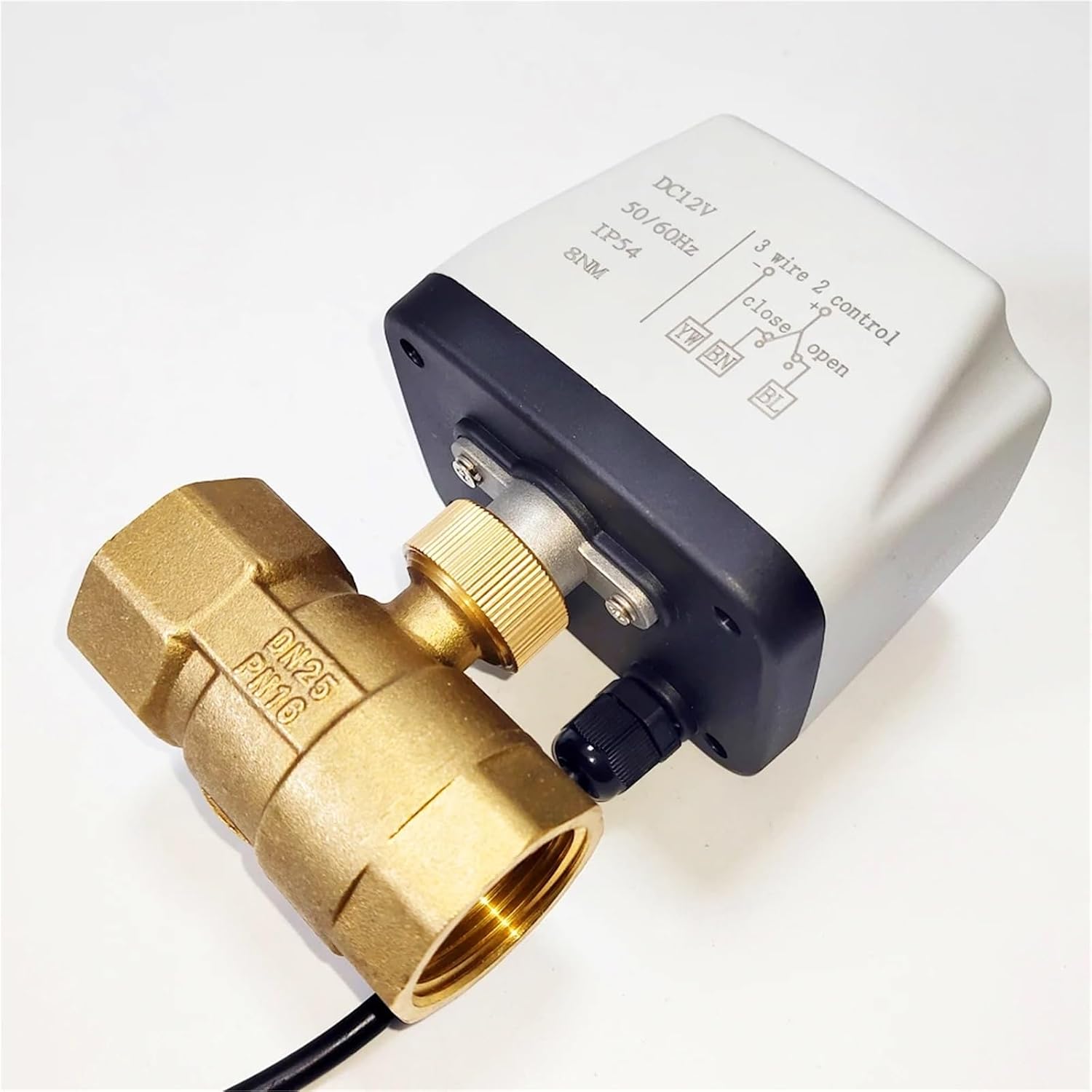 Motorized Ball Valve 3/4" DN20 Brass Electrical Ball Valve DC12V/24V3 Wire Wa... | eBay