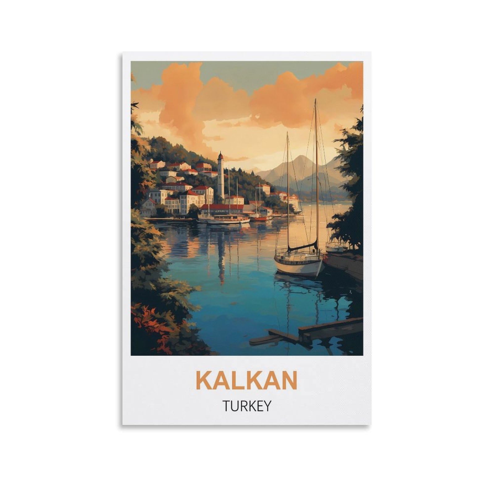 Nprzm A003 Retro Metal Aluminium Tin Sign Kalkan Turkey Vintage Bar Club Cave Home Kitchen Wall Decor Rustic Metal Sign Funny Decor 15X30cm