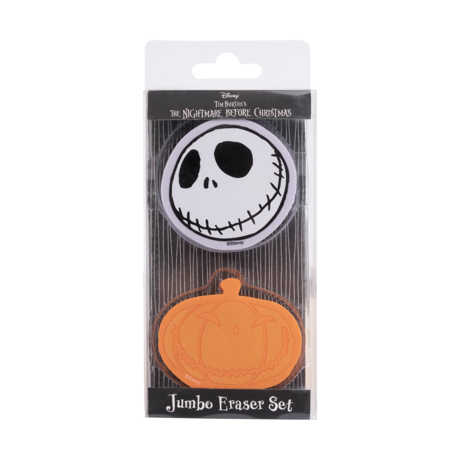 Grupo Erik: Gomme da cancellare The Nightmare Before Christmas | Set da 2 gomme jumbo da cancellare, ideali come gomme da cancellare per bambini, cancelleria Nightmare Before Christmas