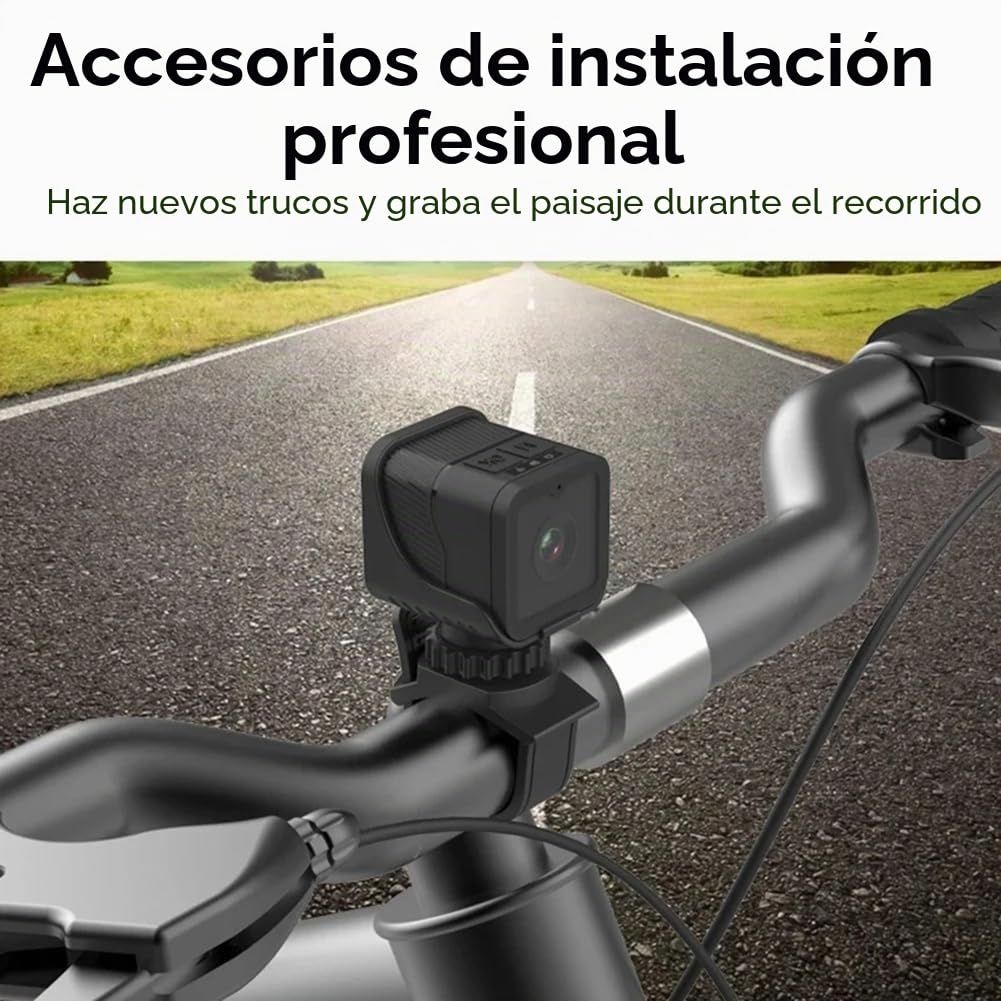 Cámara WiFi 1080P HD Mini Cámara Impermeable con Hotspot Portátil Motocicleta Bicicleta Grabadora de Conducción Motion DV
