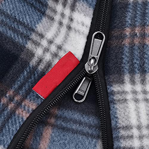 Bolsa de dormir phsmoo con forro polar para camping, ultraligera, con cremallera, bolsa de almacenamiento y mochila, tamaño desplegado 70.8 x 59 pulgadas miniatura 4