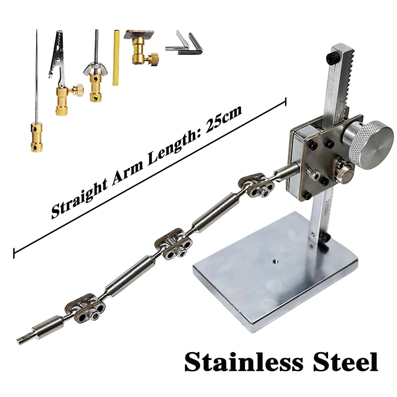 WLYPE DIY Stop Motion Animation Kit with 25cm Stainless Steel Rig Arm & 5 Connectors for Seamless Character Movement,Armature Rigging System - Max Payload 150-300g,2 Size Optional(H:16cm)