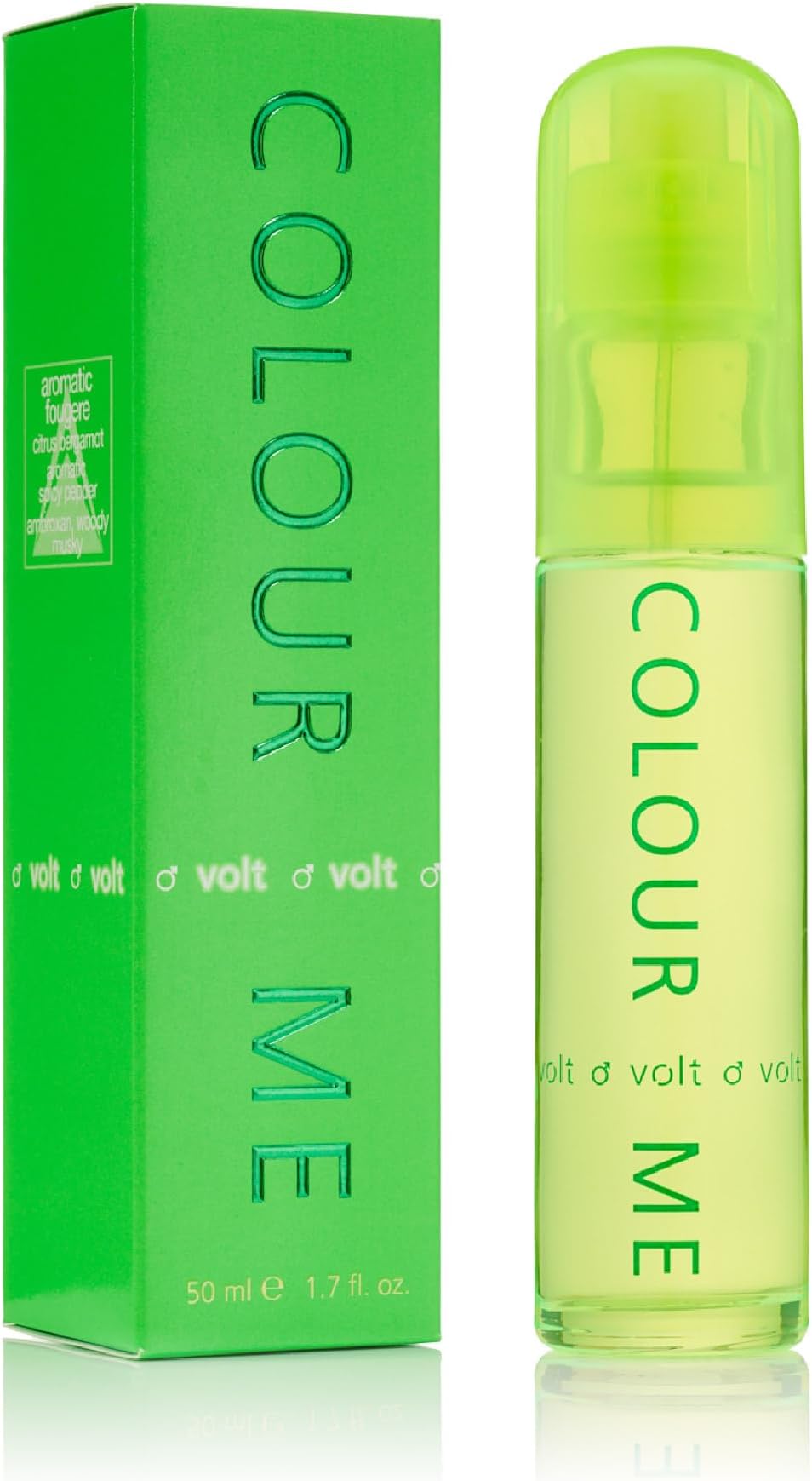 COLOUR ME Volt Perfume for Men. 50ml Eau de Parfums, Luxury Fragrance - Mens Aftershave, Long Lasting Fragrance for Men by Milton-Lloyd