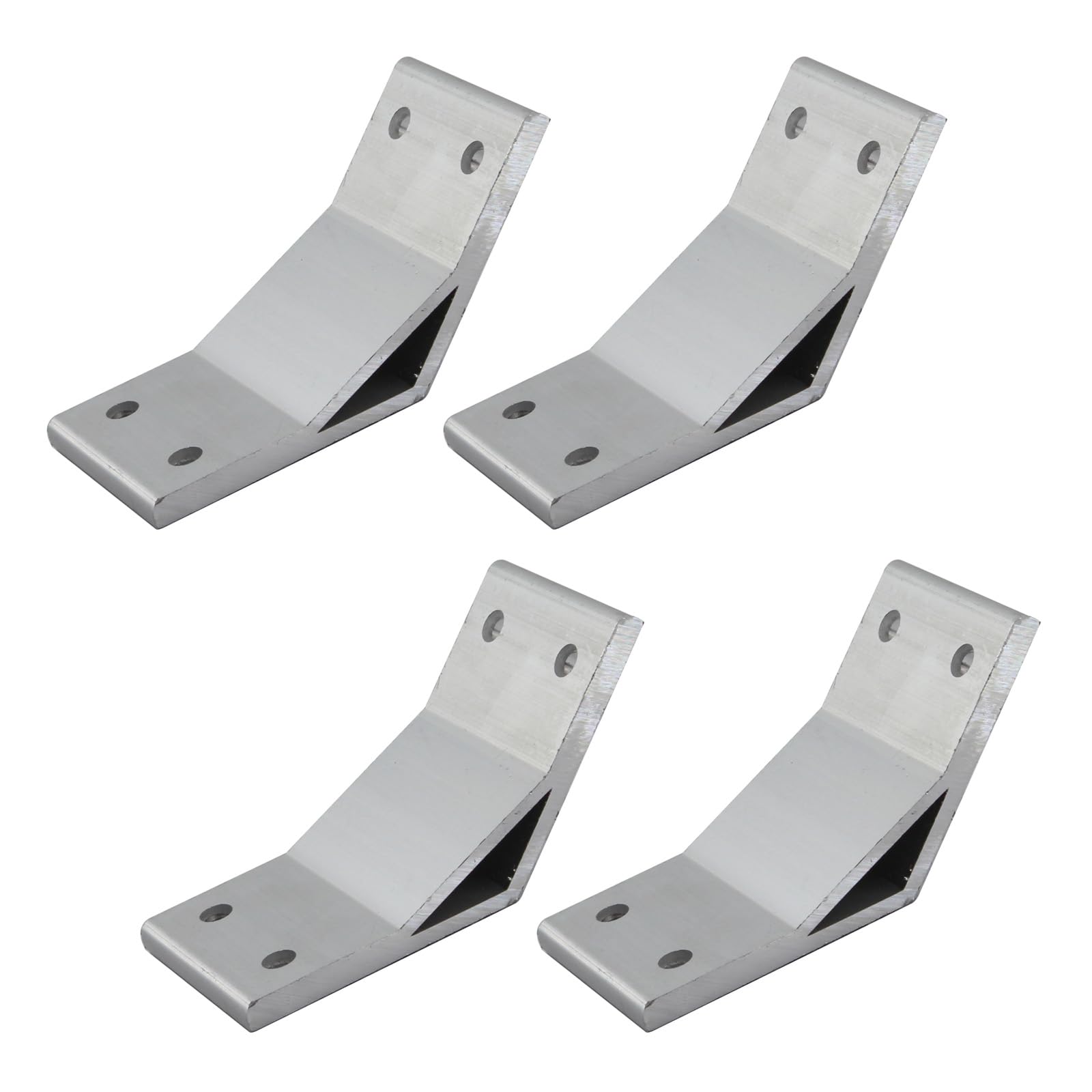(4 Pieces) 6060 Series 135 Degree Angle Corner Brackets Connectors Joint Corner Braces for Aluminum Extrusion Profile