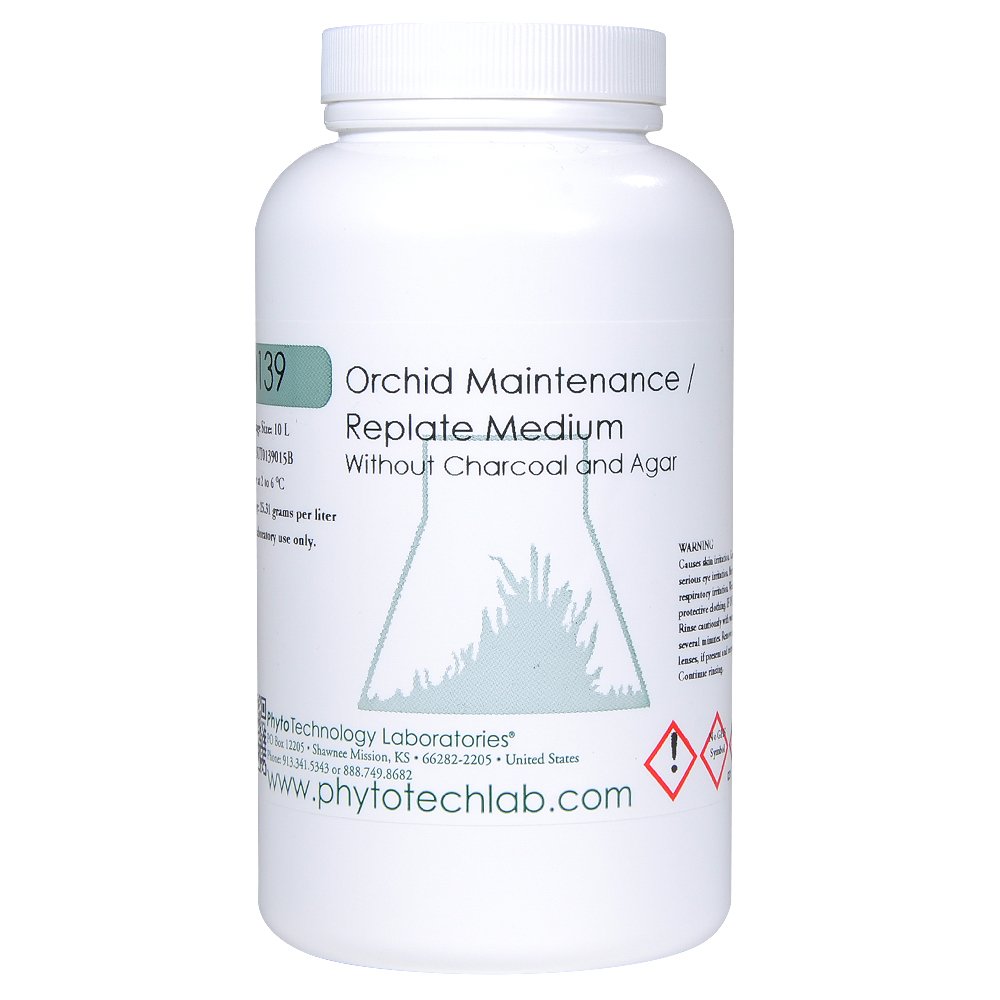 Orchid Maintenance/Replate Medium without Charcoal & Agar - 10 L
