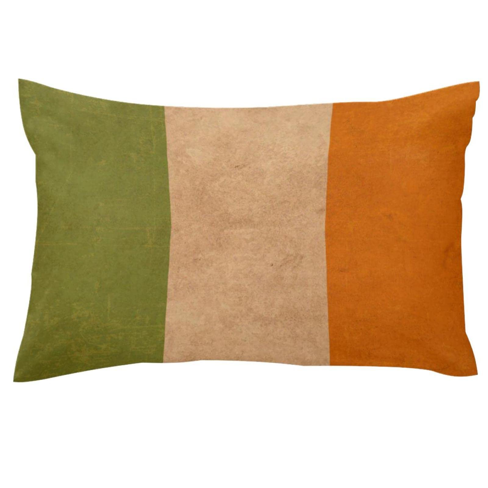 TBOUOBT Soft Velvet Pillow Covers Rectangular Throw Pillow Cases for Couch Bed Car, Retro Irish Flag