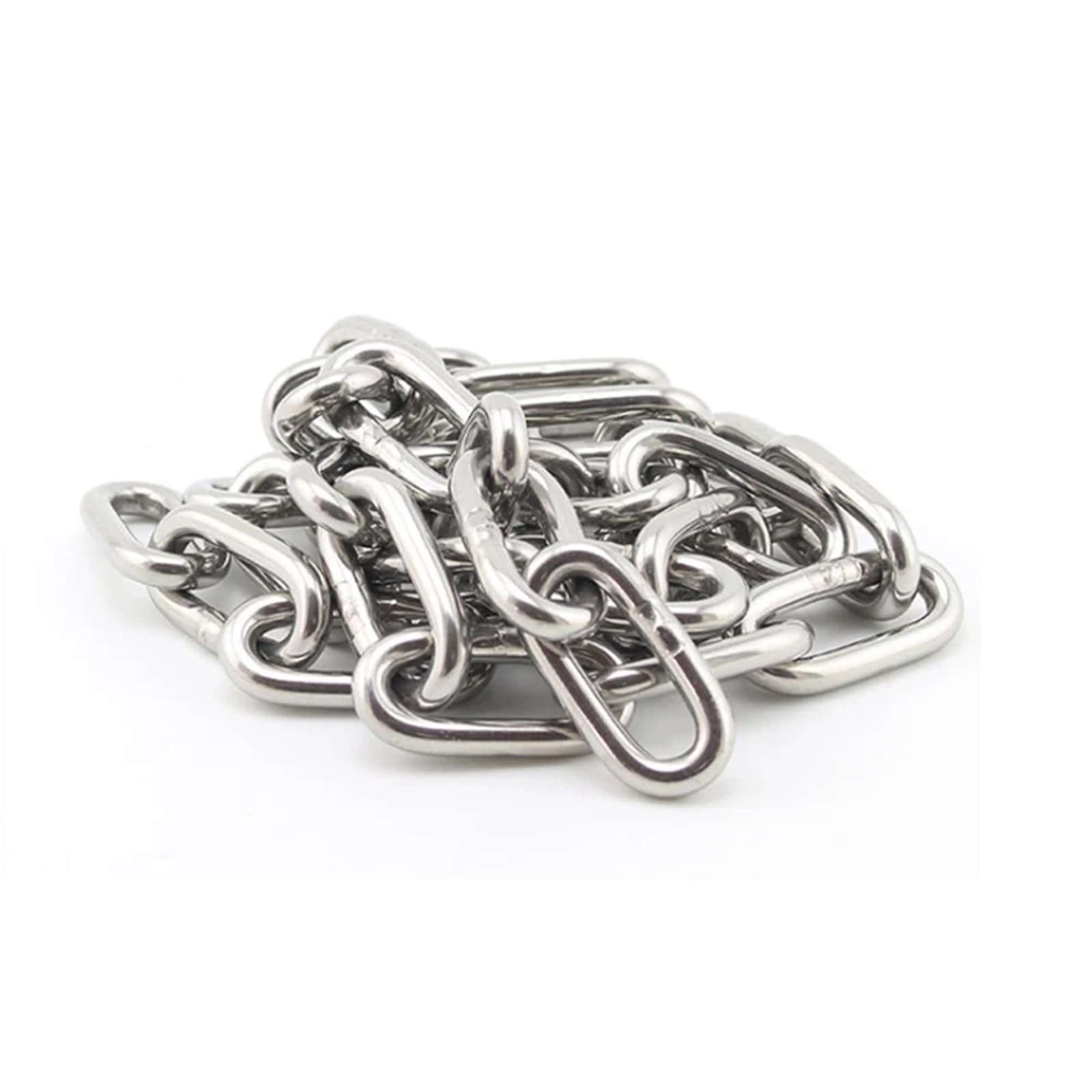Catena Acciaio Inox Collare girocollo for cani da compagnia in ferro stiro con etichetta for trazione a catena in acciaio inossidabile 304 5 metri(Diameter 4mm)