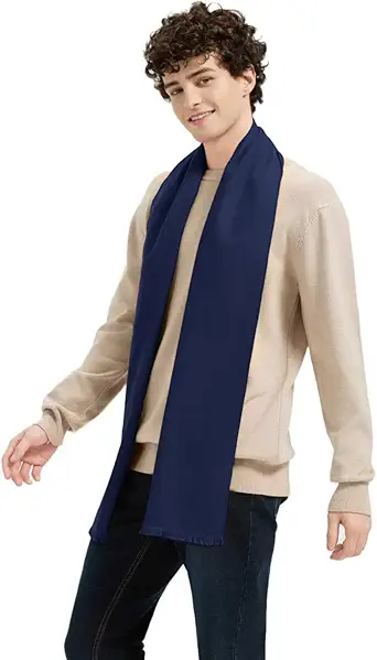 Winter Scarf For Men Ultra-Soft Warm Long Cashmere Feel Scarves