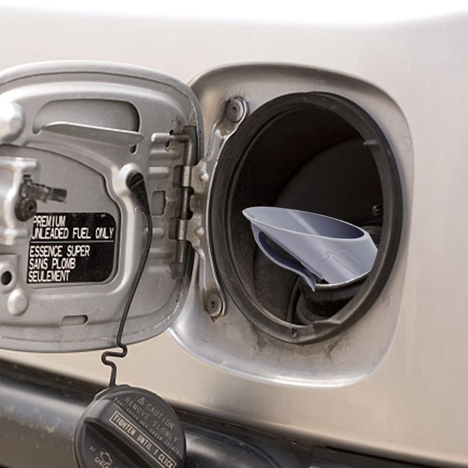 2x Benzin Einfülltrichter | Universal Kraftstofftrichter | Grau Für Auto & Outdoor