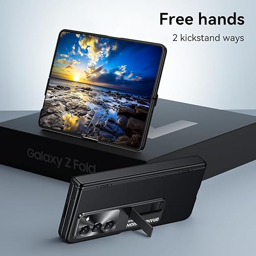 Miniatura 10 de Funda con función atril para Galaxy Z-Fold-5 Protección completa de bisagra Funda delgada con cuerpo completo, protector de pantalla y soporte para