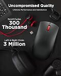 Lenovo Wireless Mouse (WL150) - 2.4G Nano USB-A Two-Handed Ergonomic Mouse - 3 Million Clicks, 1000DPI - Portable Compact Wireless Design - Computer and Laptop Accessories