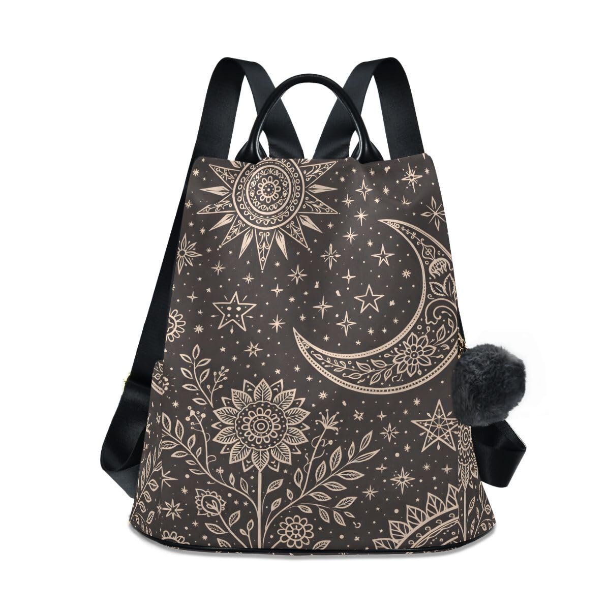 ALAZA Mandala Sun The Moon Stars Backpack for Daily Shopping Travel