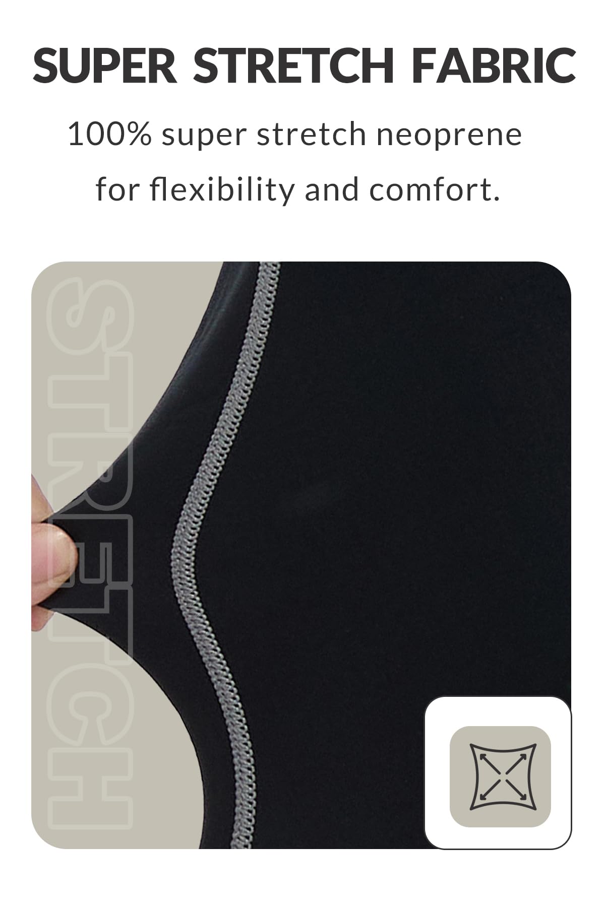 Lemorecn Mute, pantaloni in neoprene da 1,5 mm, per nuoto, canoa