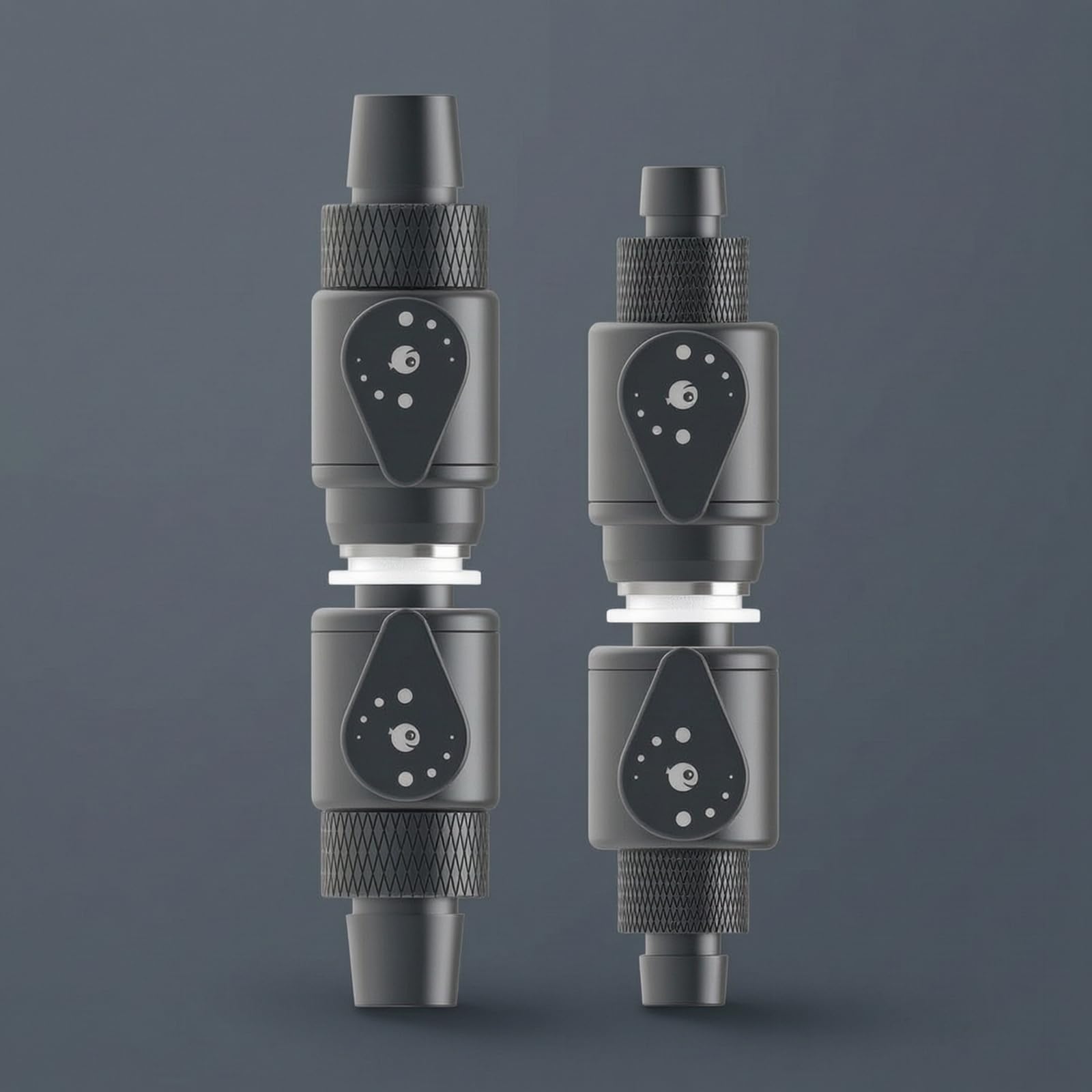 2 Piezas Conector Rápido con Válvula Bola Impermeable Conector Rápido Tubo Compacto Adaptador Tubo para Acuaristas, s, 16mm A 20mm