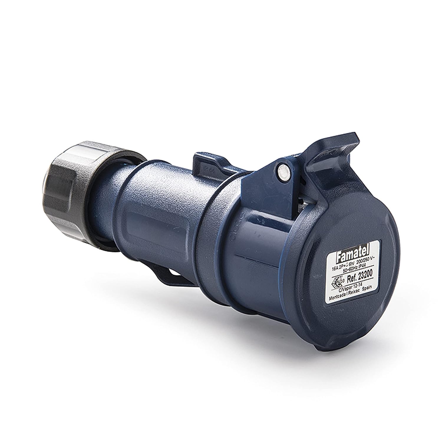FAMATEL – Mobile Base IP44 | 2P+T | 16A | 220-240V | Blue