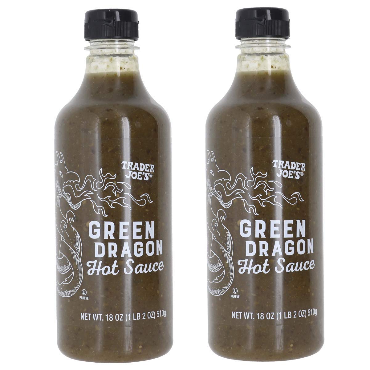 Trader Joe's Green Dragon Hot Sauce Bundle (2 Pack)