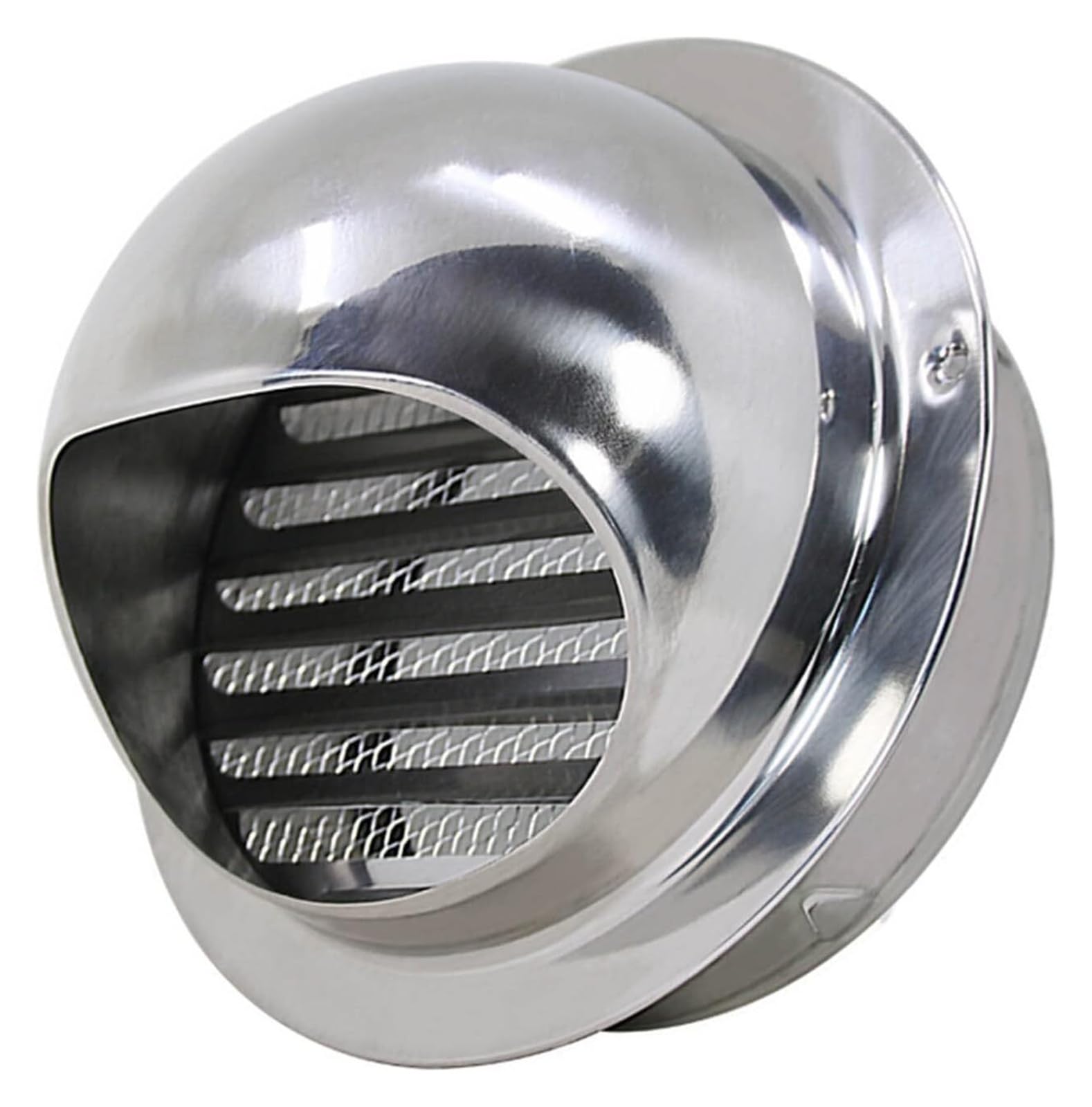 304 Stainless Steel Diameter Round Wall Vent Outlet Cover, Weatherproof Louvered Vent with Screen Mesh, Antis Clogging, for Kitchen Bathroom 23.6.13 Chimenea