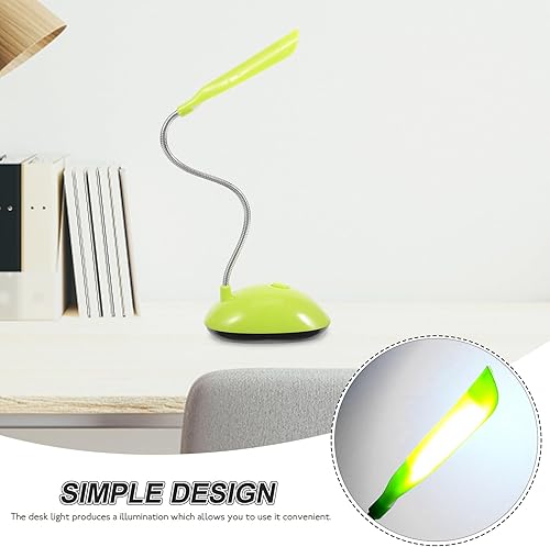 Miniatura 4 de Battery Powered Tabletop Lamp Portable Desktop Reading Light for Office Bedroom Night Use Compact Green LED Task Lamp