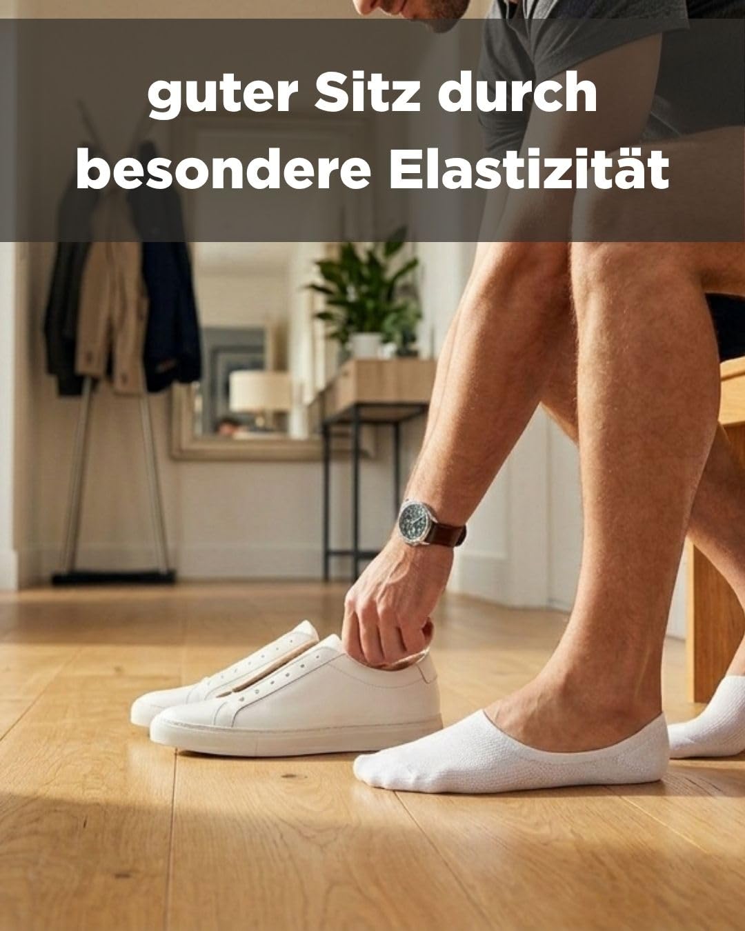 sockenkauf24 10 Paar Füßlinge für Damen & Herren - Unsichtbare Sneaker Socken aus atmungsaktiver gekämmter Baumwolle mit Silikonpad gegen Verrutschen
