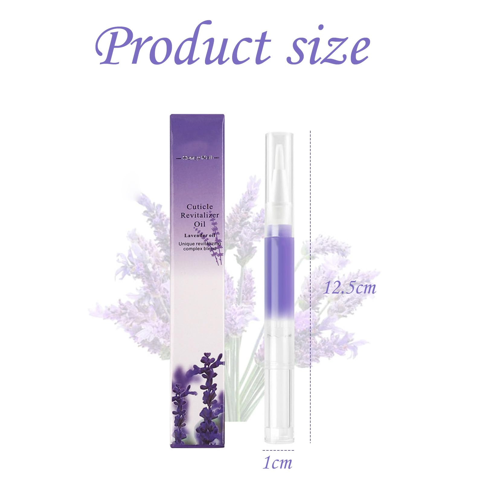 1 pz Trattamento cuticole in penna, olio nutriente alla lavanda, applicatore a pennello, previene pellicine e secchezza, per ufficio, viaggi e uso quotidiano, indispensabile per mani curate