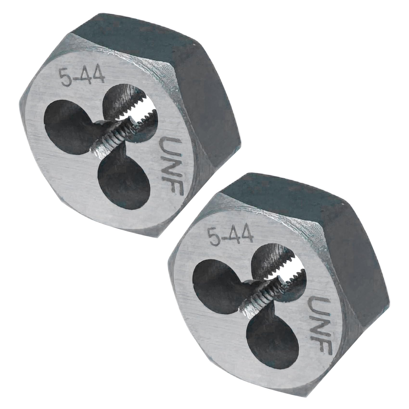 10-32 Hex Die 2 Pcs Right Hand Thread Repair Tool Alloy Steel Hexagonal Die for External Thread Cutting and Screw Thread Restoring in Metalworking and Machinery — Amazon image 2