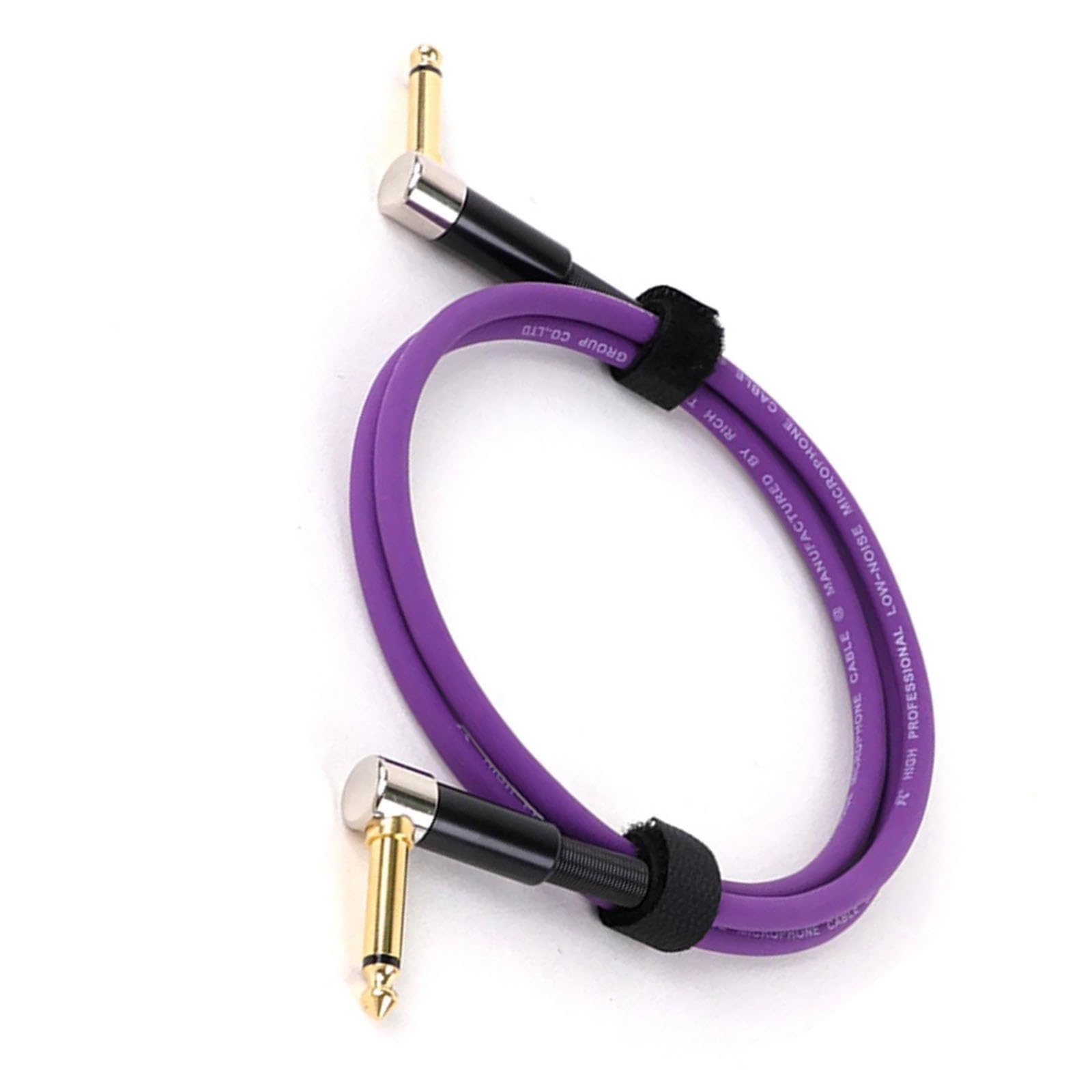 cable de audio de guitarra Cable De Guitarra Eléctrica De 1/4 De Pulgada TS Cable De Instrumento Cable De Conexión De Guitarra De 6,35 Amperios Chapado En Oro De Ángulo Recto A Ángulo Recto(Purple,8m)