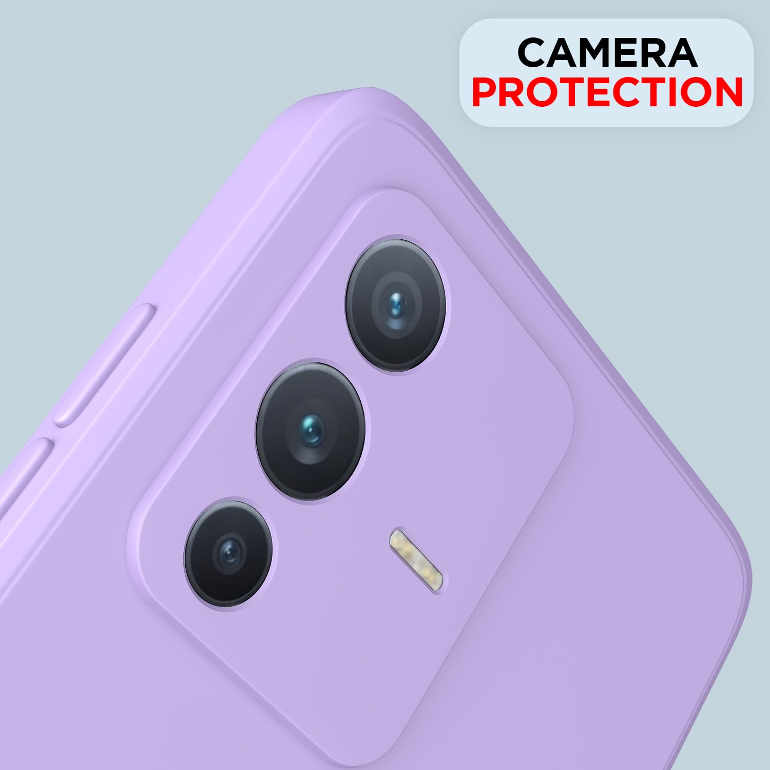 Vivo V23 Pro Case - Purple Silicone Bumper -5