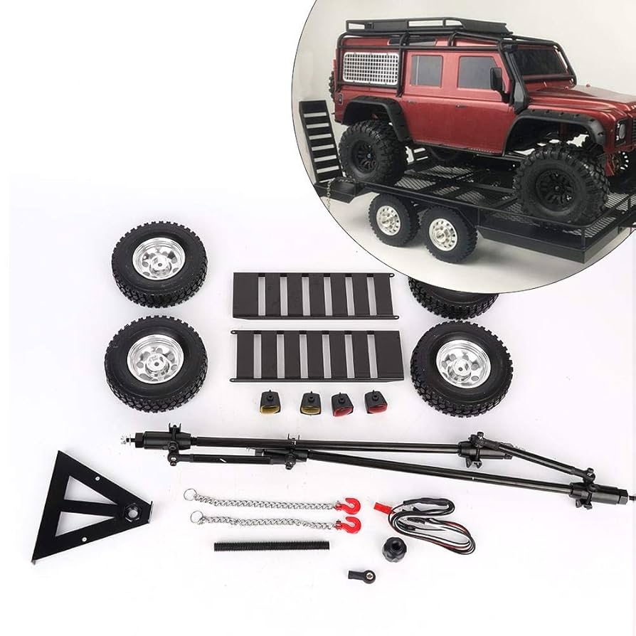 RCトレーラー1:10スケールデュアルアクスルフラットベットトレーラー 61nCCLBMXhL._UF894,1000_QL80_.jpg