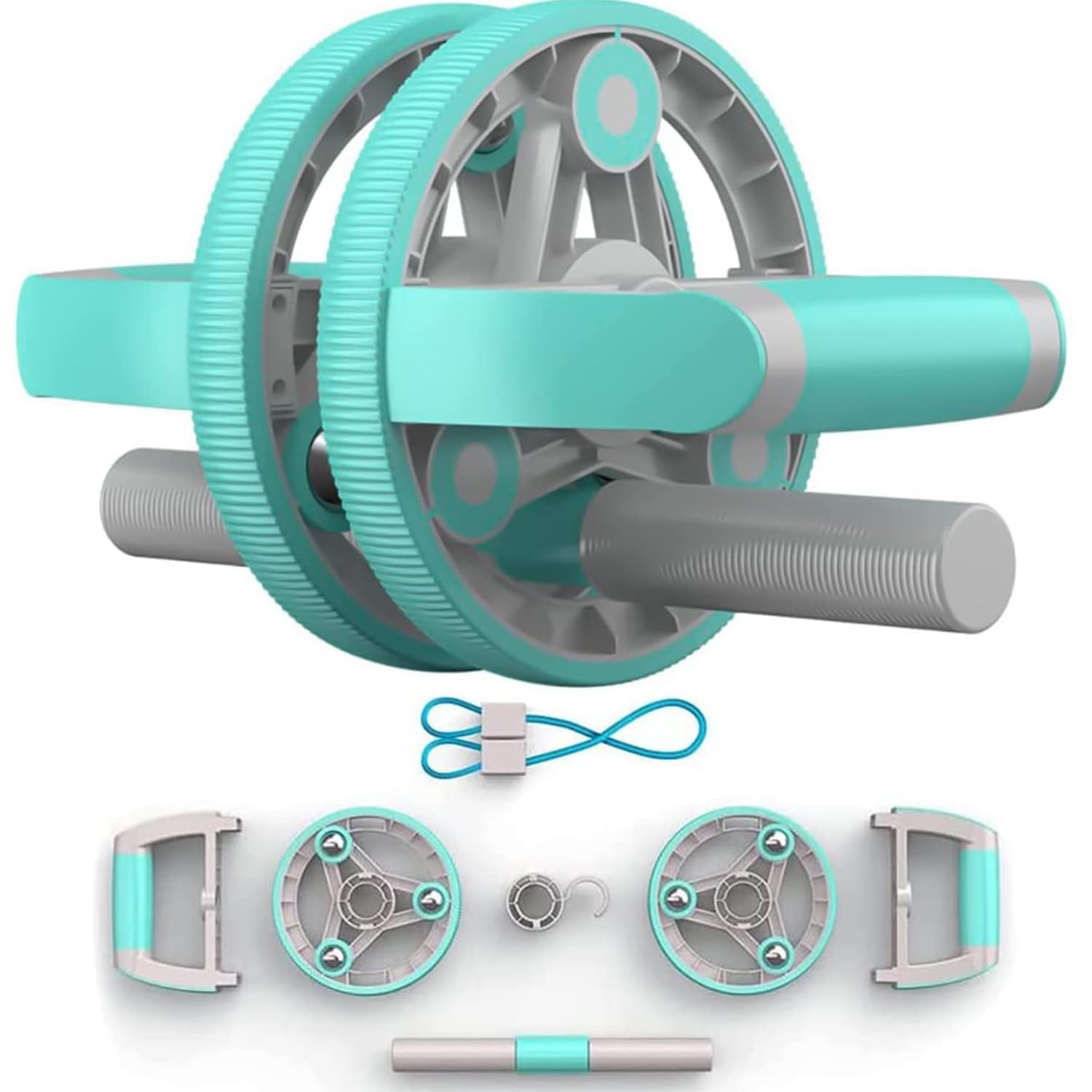 Strauss Multi-Purpose Ab Roller with Push Up Bar & Resistance Tube | Abdominal Exercise Machine and Plank Roller | All In One Abdominal Wheel for Core Training, Push-Ups, Pull-Ups, Squats, Glutes & Core Workout, (Blue) (B09V6SVN31) Amazon Price History, Amazon Price Tracker