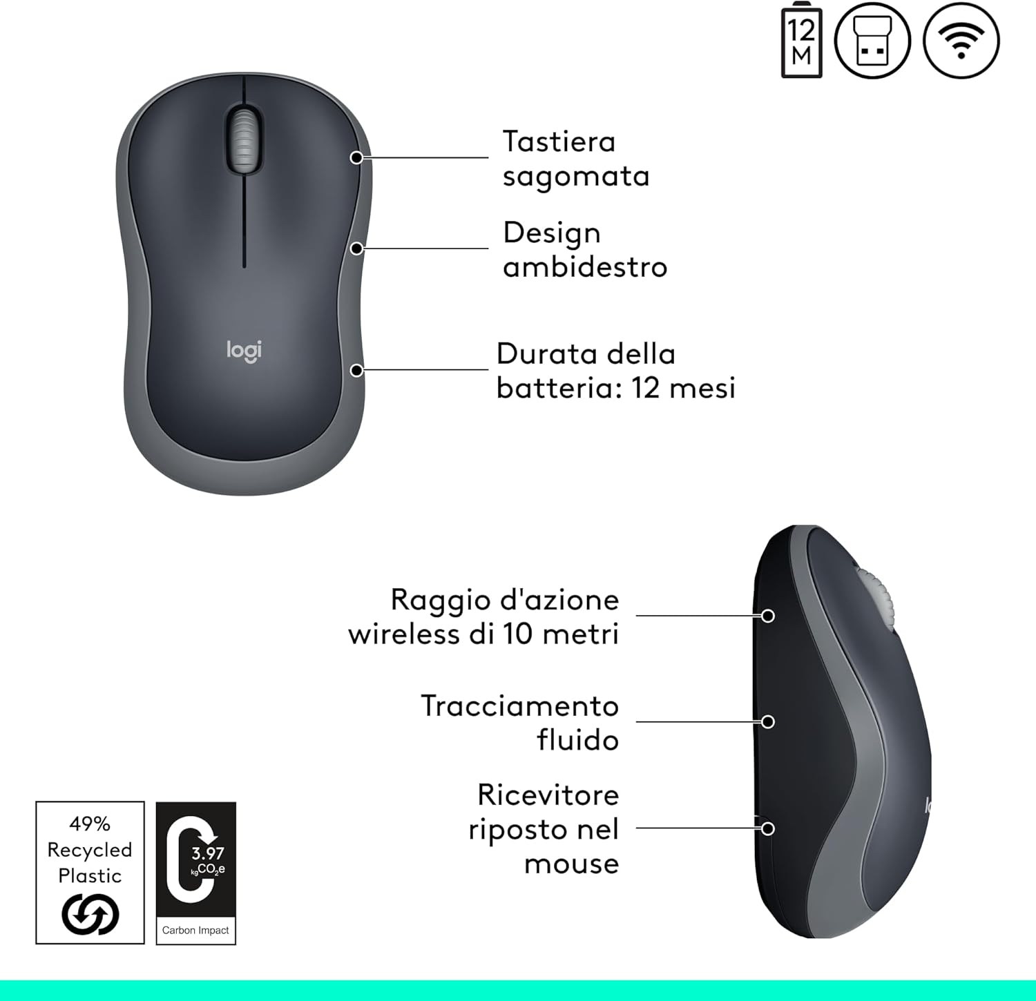 M185 Mouse Wireless - Mouse gaming - Immagine 5