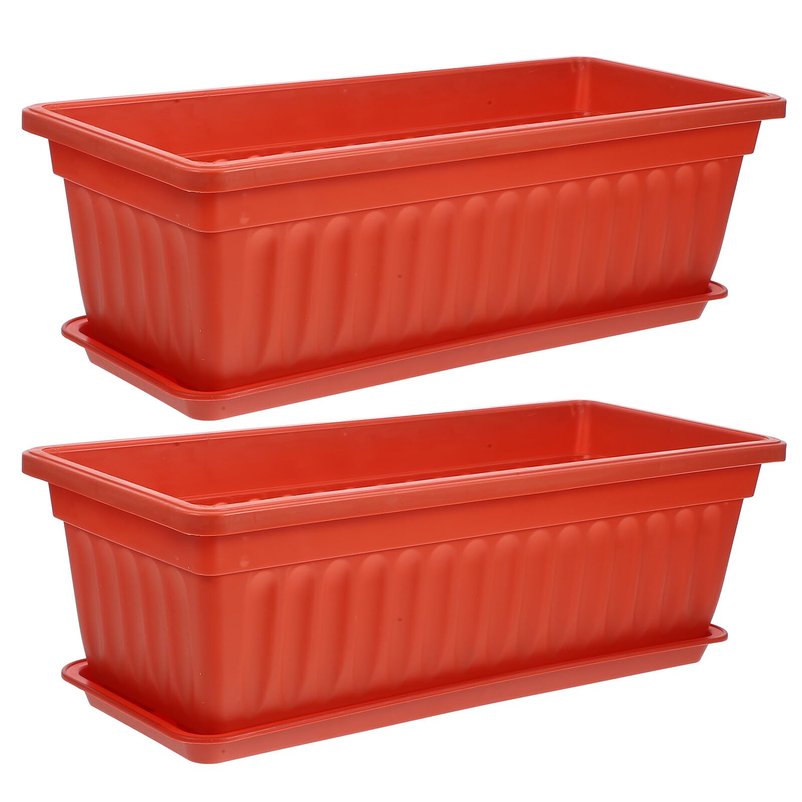 Jardinières rectangulaires grand format plastique haute résistance Kichvoe