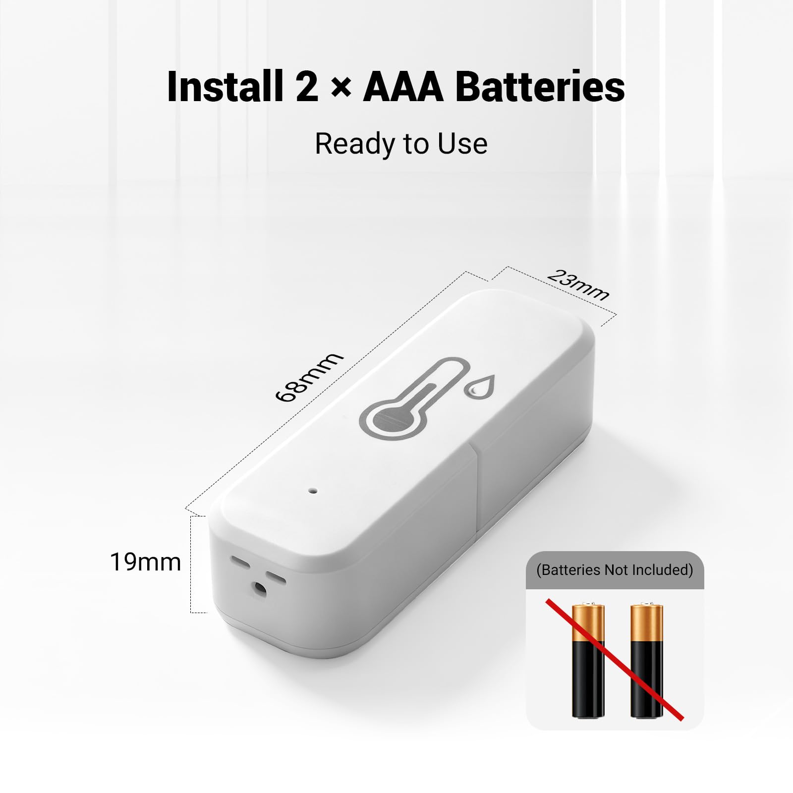 4 termómetros higrómetros wifi, medidor de humedad WiFi con aplicación Tuya/Smart Life, mini termómetro interior para habitación de invernadero, sensor inteligente higrómetro con registro de datos