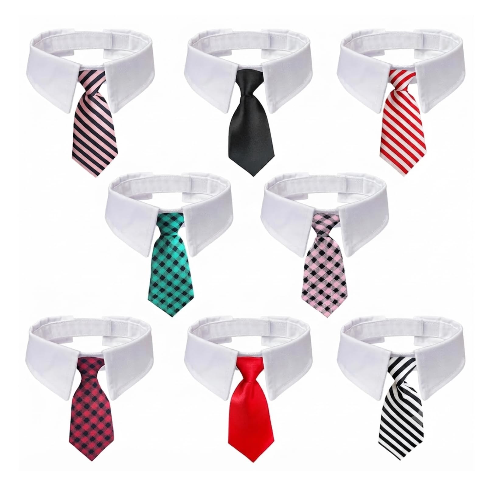 Dog Trust Small Dog Cat Tie Collar, Adjustable Pet Tie Collar for Dog Birthday, Party, Wedding, Festival Celebrations, Adorable and Comfortable Pet Apparel (S, Neck Size 16-22cm)-image-42