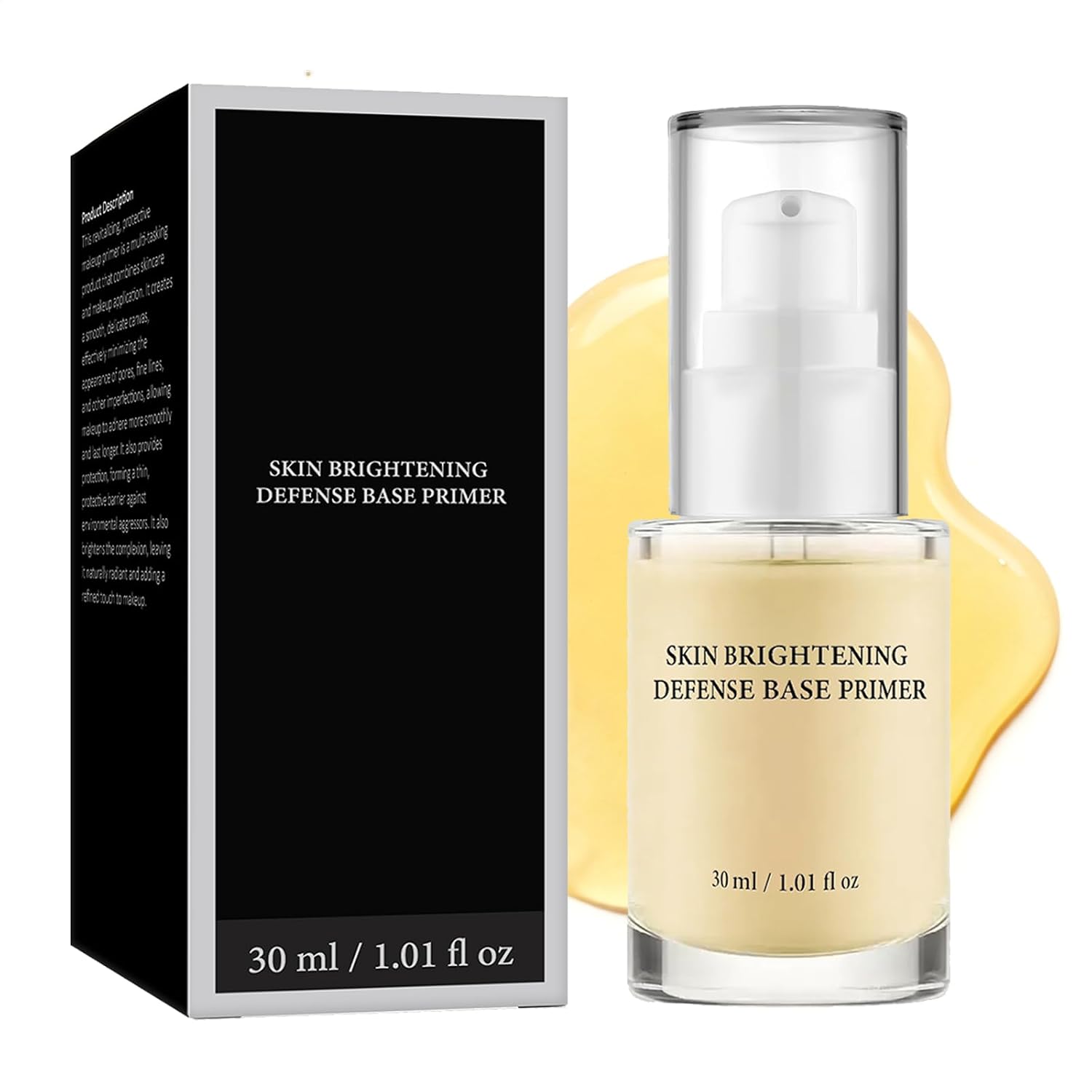 Base Prep, Perfecting Makeup Base for Skin Prep, Silicone-Free, Serum Texture for Glowing, Flawless & Long-Lasting Makeup, Grip Primer Skin Brightening Serum, 1.01 fl oz