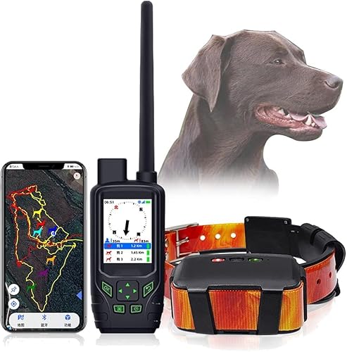 猟犬用GPSトラッカー、15km無線送信犬トラッカー、犬用2.5秒更新周波数追跡首輪、ペット用35時間待機首輪、狩猟愛好家向け 3collarの商品画像（Amazon）