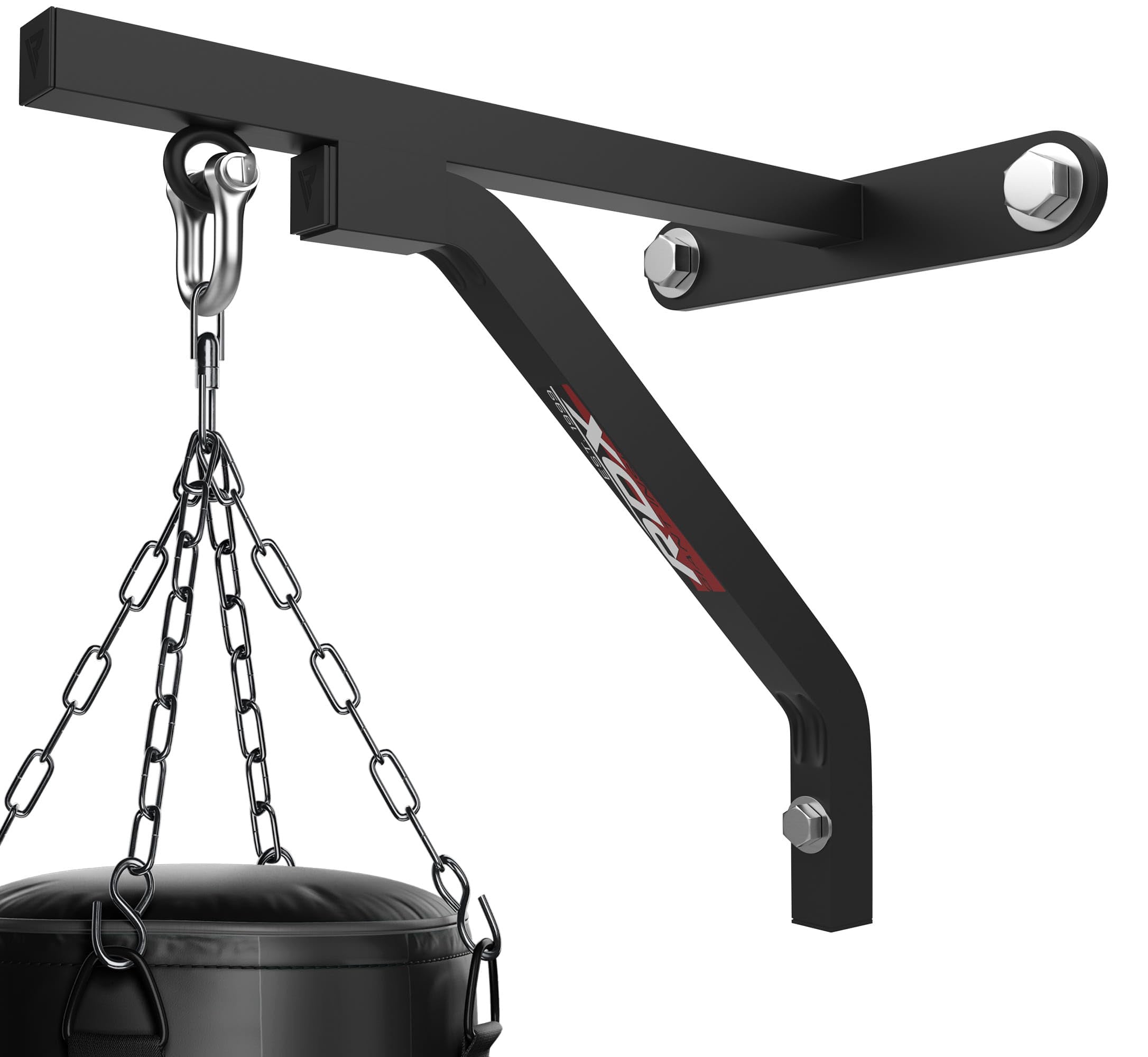 RDX Boxeo Pared Soporte De Fijaciones para Soporte Colgante de Acero con grillete en D, Percha De Hierro Resistente De Calibre 16 hasta 100 Libras, Entrenamiento de Boxeo, MMA, Muay Thai y Puñetazos
