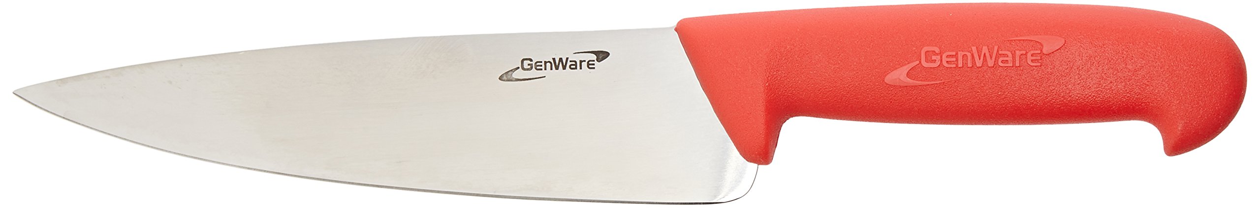 Genware NEV-K-C8R Chef Knife, 8'', Red