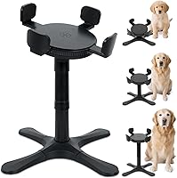 PETVENTURE Adjustable Raised Dog Bowl Stand - 3 Heights 5.5"-13.2", Tilted Non-Slip Elevated Feeder for Small Medium Large Dogs