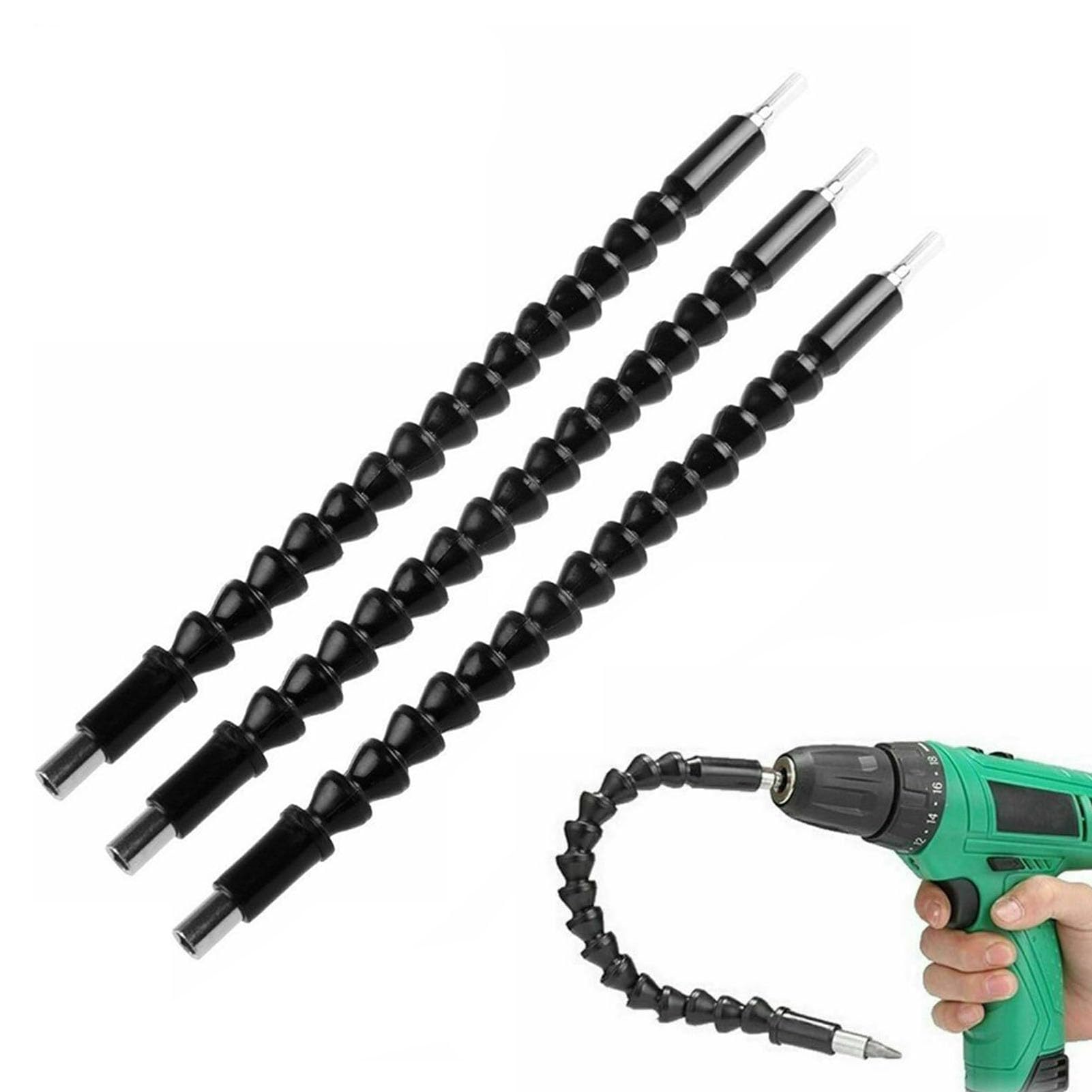 SuperBit - Super Bit, 3 Set Super Bit Bendable Tool, The Superbit 360 Degree Screwdriver Extension for ANY Angle (Black)