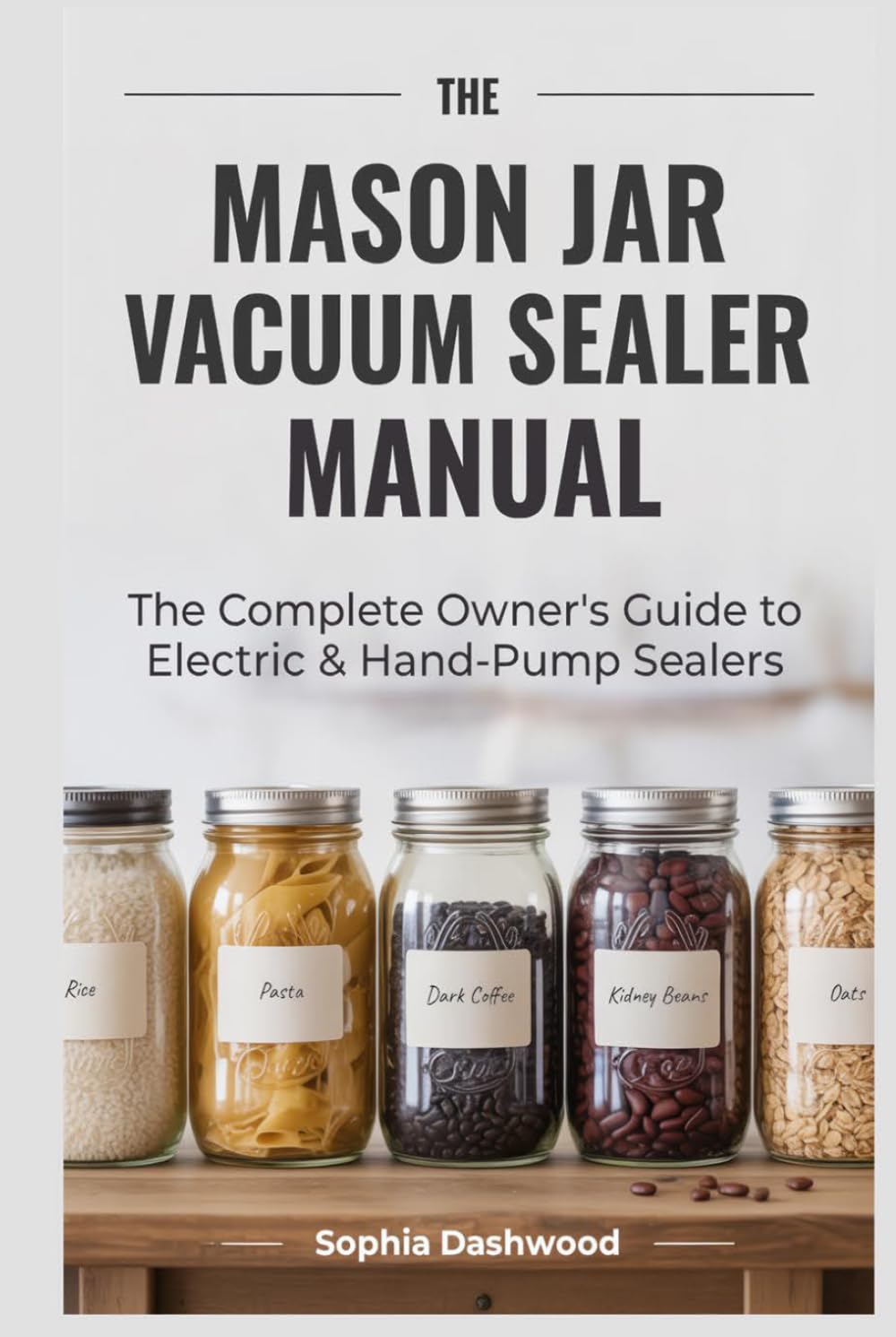 THE MASON JAR VACUUM SEALER MANUAL: The Complete Owner's Guide to Electric & Hand-Pump Sealers Setup, Food Safety, Storage Times & Troubleshooting for Every Model