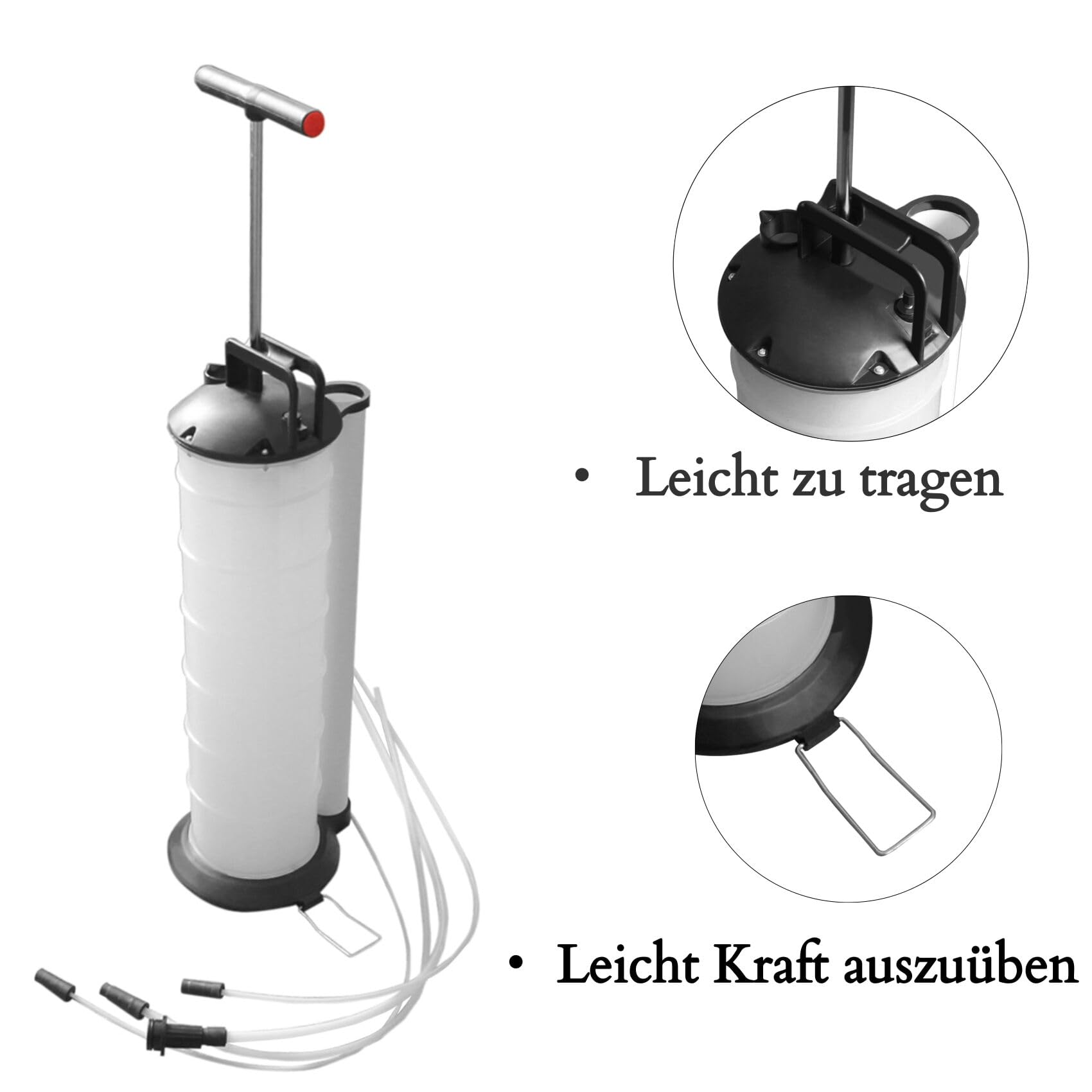 Olie- & Vloeistofafzuigpomp 4.0l met slang & container (cilinder) - Bakker IJlst Olie- & Vloeistofafzuigpomp 4.0l met slang & container (cilinder) - Bakker IJlst
