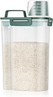 Vista 14 de TBMax Recipiente pequeño de almacenamiento de arroz, dispensador de cereales de 5 libras con taza medidora, contenedor hermético para alimentos