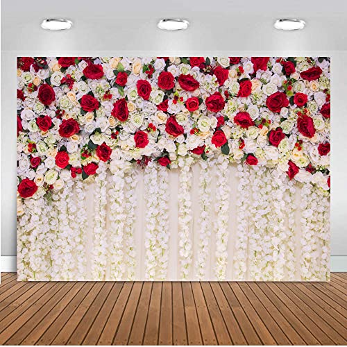 Fondo Fotográfico Pared Rosas Rojas 2.1x1.5 m miniatura 2