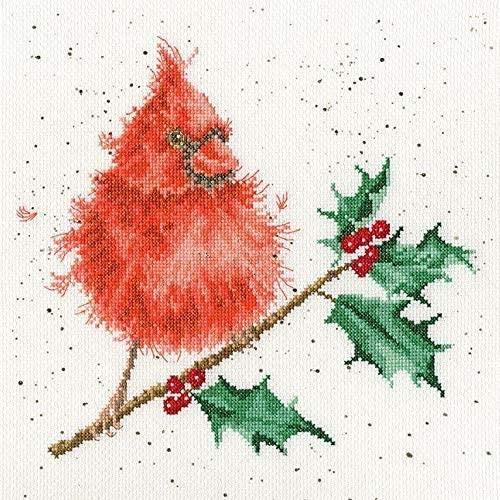 Bothy Threads Festive Feathers Cross Stitch Kit