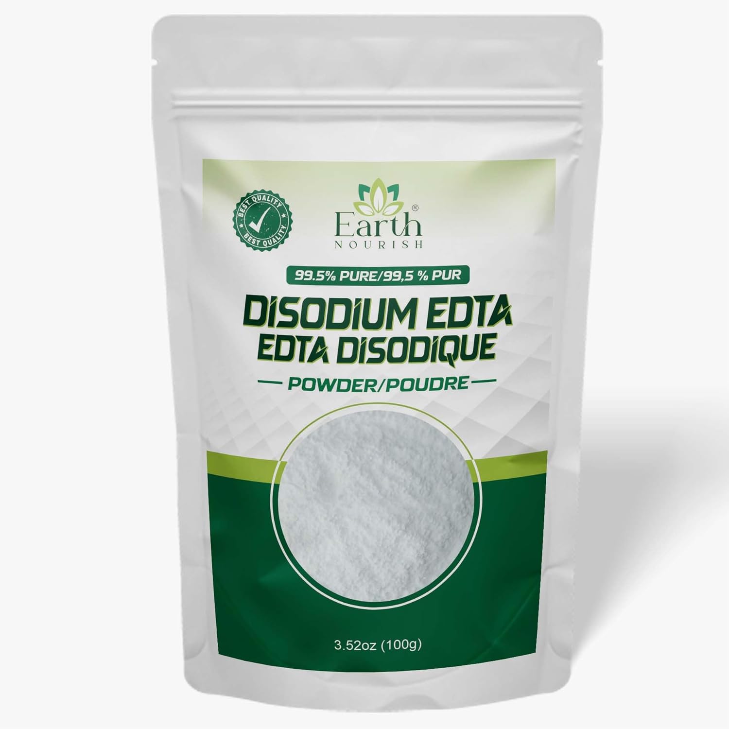Disodium EDTA - 3.52 Oz / 100g | Pure Cosmetic Grade Raw Material White Crystalline Powder for DIY Body Soaps, Hair Shampoo & Conditioner, Facewashes Foam Builder & Cleanser (Pack of 3)