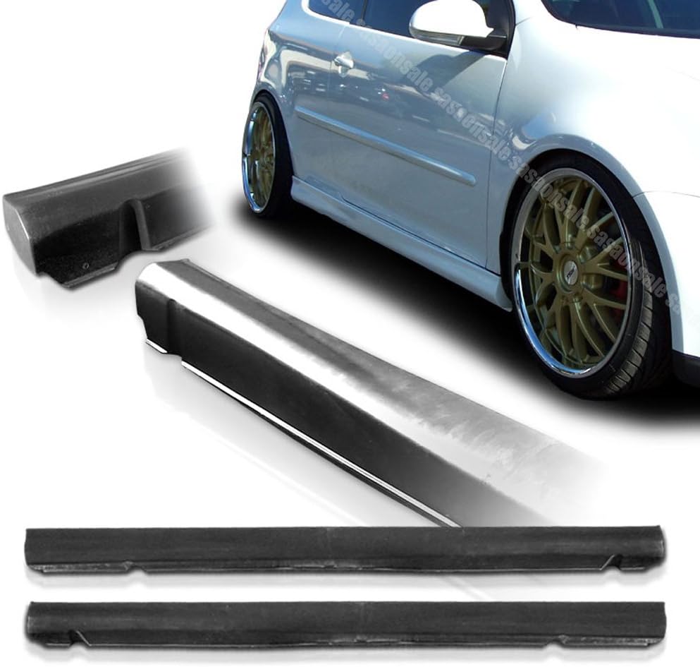 NEW - 06-09 VOLKSWAGEN GOLF 5 GTi TYPE-V Style PU Side Skirts Bumper Lip
