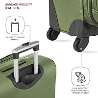 Vista 161 de SwissGear - Equipaje suave expandible Sion con ruedas, Negro