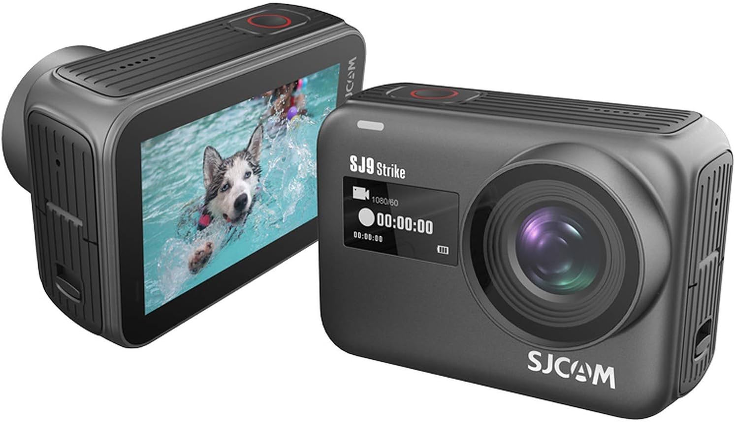 SJCAM SJ9 Strike 4K Waterproof Action Camera, Sony IMX377 Sensor with Extra Battery Charging Dock Silicon Case